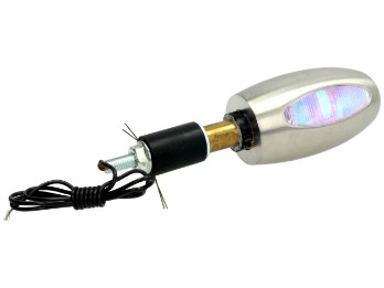 Blinker "BL 1000 white" Alu seidenmatt