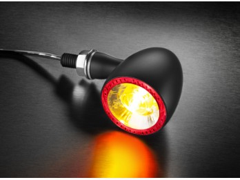 3 in 1 Blinker mit Rücklicht und Bremslicht Bullet 1000 schwarz