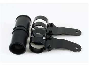 Uni-Lampenhalter, mattschwarz, 43-47 mm, Paar