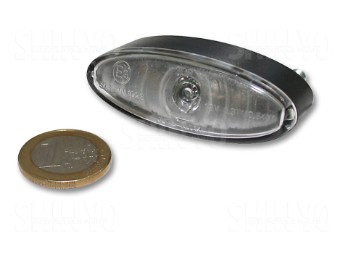 LED-Rücklicht mini oval klares Glas