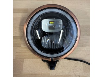 LED Motorrad Scheinwerfer e-geprüft 5 3/4 mit Kupferring