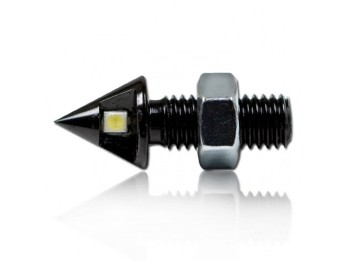 LED-Leuchtschraube, schwarz, Alu, M8