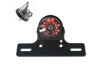 LED-Rücklicht "Pipe" mit Halteplatte schwarz
