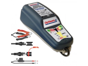 Batterieladegerät OptiMate 4 Dual "CAN-bus", (SAE) mit Wandkonsole, geeignet für 3-50Ah