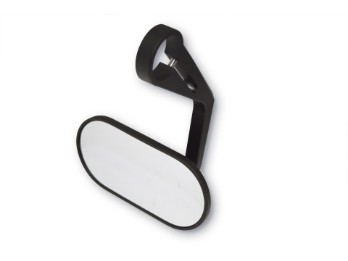 Lenkerendenspiegel AGILA, schwarz, oval