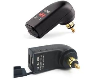 USB-Adapter für BMW Steckdose mit Spannungsanzeige 