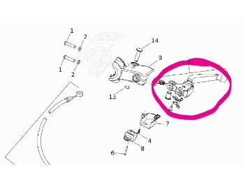 Kupplungshebel poliert HD Street Glide Road Glide