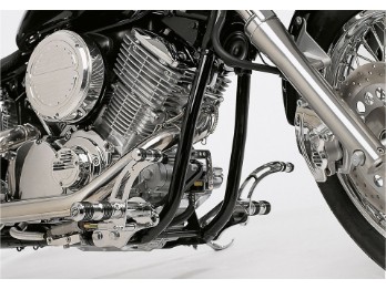 Round Style Fussrastenanlage silber Yamaha XVS 650 