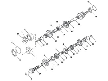 Zahnrad Vorgelegewelle 3. Gang XL 06-22 & Buell