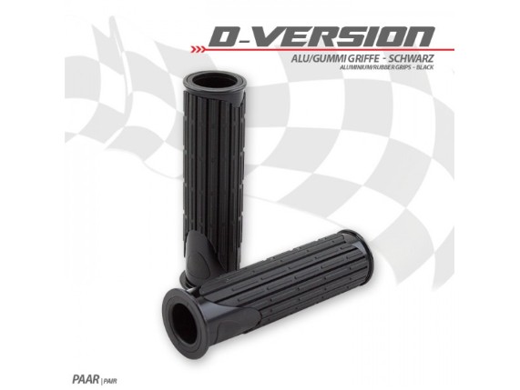 253090BLK, Alu/Gummi-Griffe, D-Version, schwarz