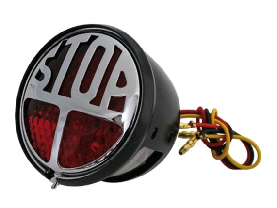 255-057, LED-Rücklicht STOP, rotes Glas, sch