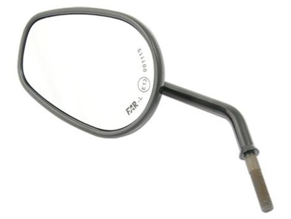 65-3148, V-ROAD MIRROR-LEFT BLACK E-APPROVED