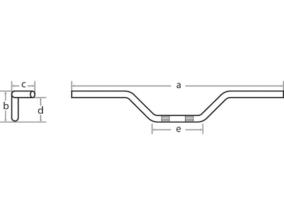 7006, LN 61 Lenker, 755 mm breit