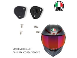 Visiermechanik inkl. Schrauben Visiermechanismus für AGV Race / Pista / Corsa / Veloce