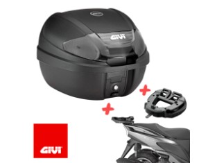 Roller Topcase-Set inkl. Träger und Platte für Kawasaki J 125 / J 300 Bj. 14-21