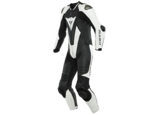 Einteilige sportliche Lederkombi LAGUNA SECA 5 aus perforiertem Leder mit aerodynamischem Höcker