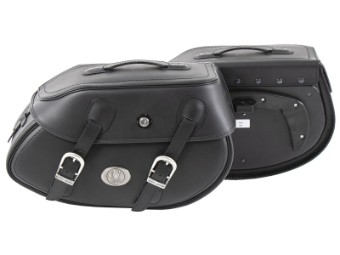Leder Seitentaschensatz Satteltaschen BUFFALO BIG passend für C-BOW Träger