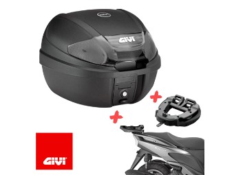 Roller Topcase-Set inkl. Träger und Platte für Kawasaki J 125 / J 300 Bj. 14-21
