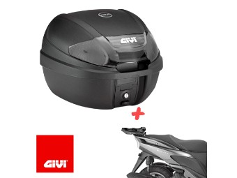 Roller Monolock Topcase Set inkl. Träger und Platte für Yamaha Cignus 125 / X Bj. 04-15