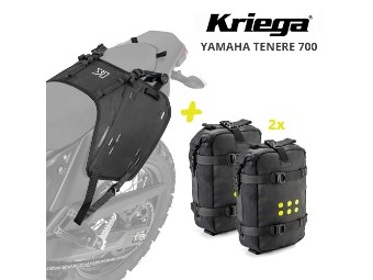 Satteltaschen Komplettset mit OS-6 (2x 6 Liter) für Yamaha Tenere 700 