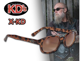 Original X-KD's Biker Sonnenbrille Tortoise braun verlaufende Gläser Jax Teller