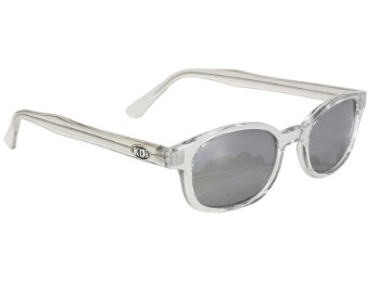 Original KDs Chill Biker Chopper Sonnenbrille silber verspiegelte Gläser 