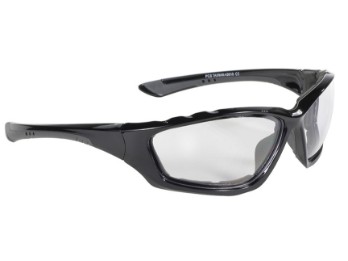Gepolsterte Biker Sonnenbrille Kickstart klare Gläser UV400