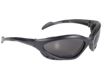 Sportliche Motorrad Biker Brille Navigator getönte Gläser UV400 gepolstert
