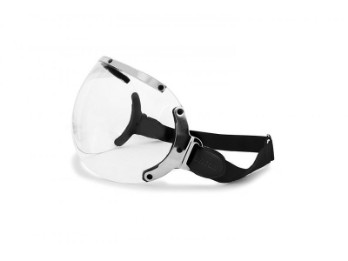 Visier Brille für Jethelme mit elastischem Kopfband