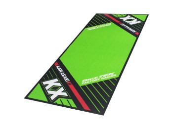 Motorradteppich Unterlage Matte KAWASAKI KX für Garage Wohnzimmer Showroom 