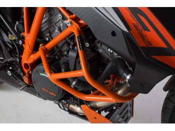 Orangener Motorrad Sturzbügel passend für KTM 1290 Super Duke R / GT (LAGERABVERKAUF)