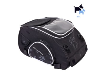 Tanktasche für Hunde Puppy - Bequemer Transport für Kleine Hunde auf dem Motorrad - 20L Volumen
