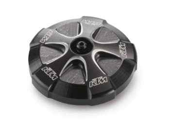 Factory SX Tankdeckel Aluminium CNC schwarz eloxiert