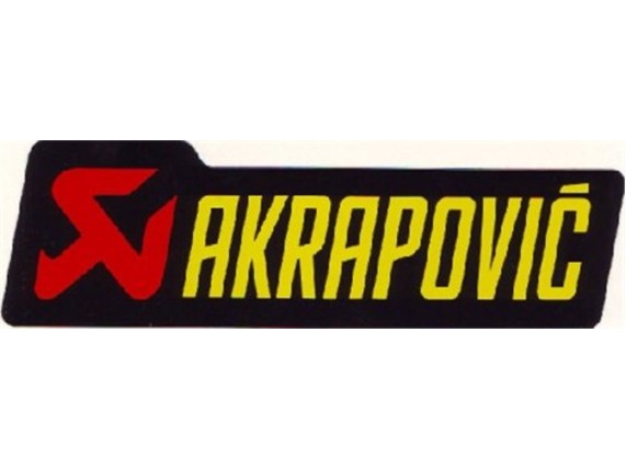60005099003, AUFKLEBER AKRAPOVIC ONROAD 03