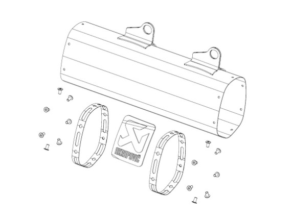 64105979020, Reparaturkit Akrapovic Slip-On ED
