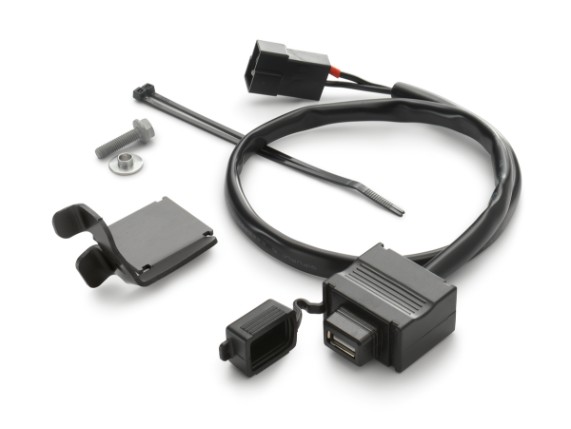 64112950044, Halteblech USB-Stecker kpl