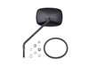 91909-03B, MIRROR RIGHT LONG STEM BLACK