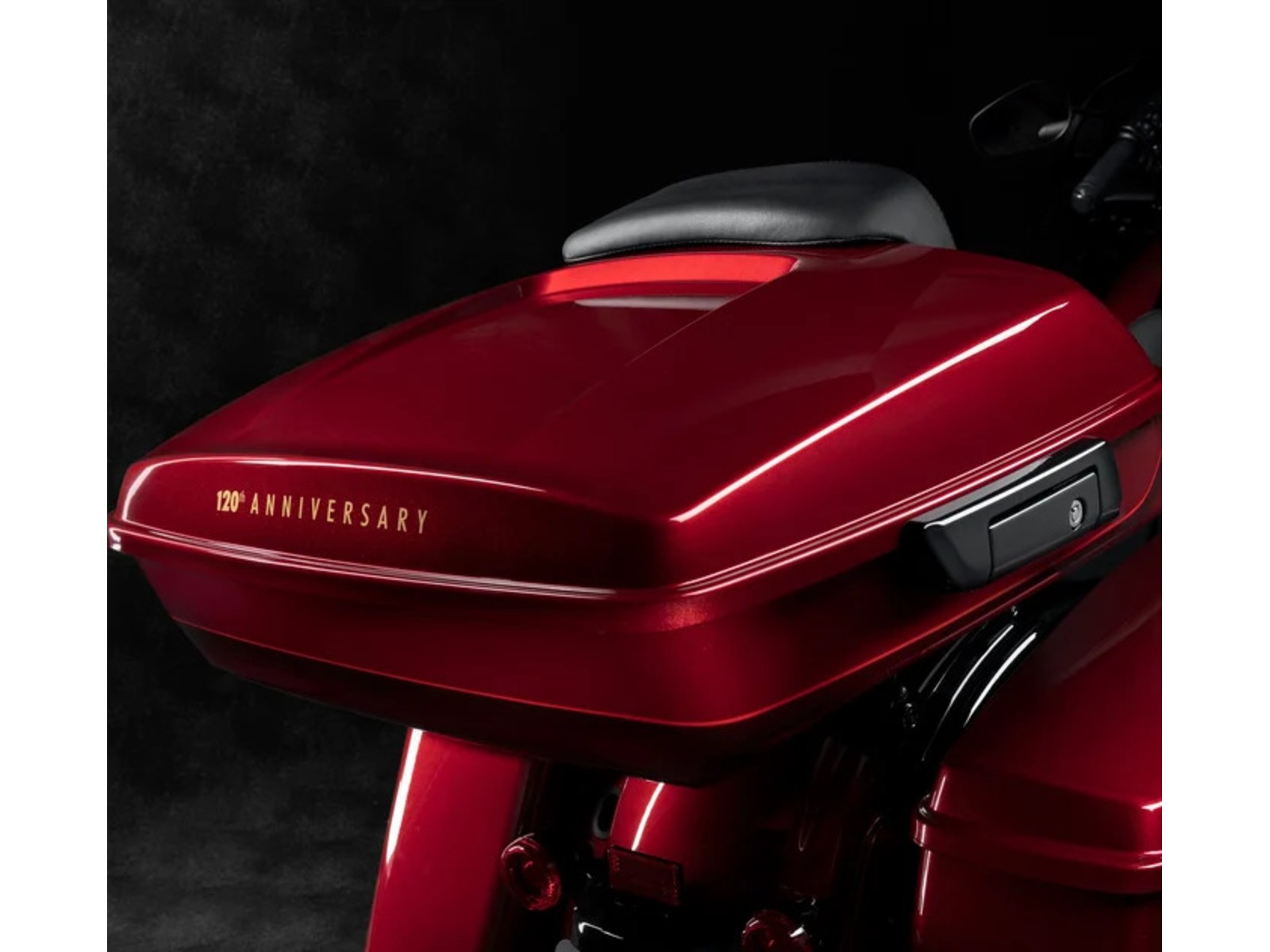 Topcase Chopped Für Harley Davidson Touring – Schwarz, Hochglanz, Ohne Polster