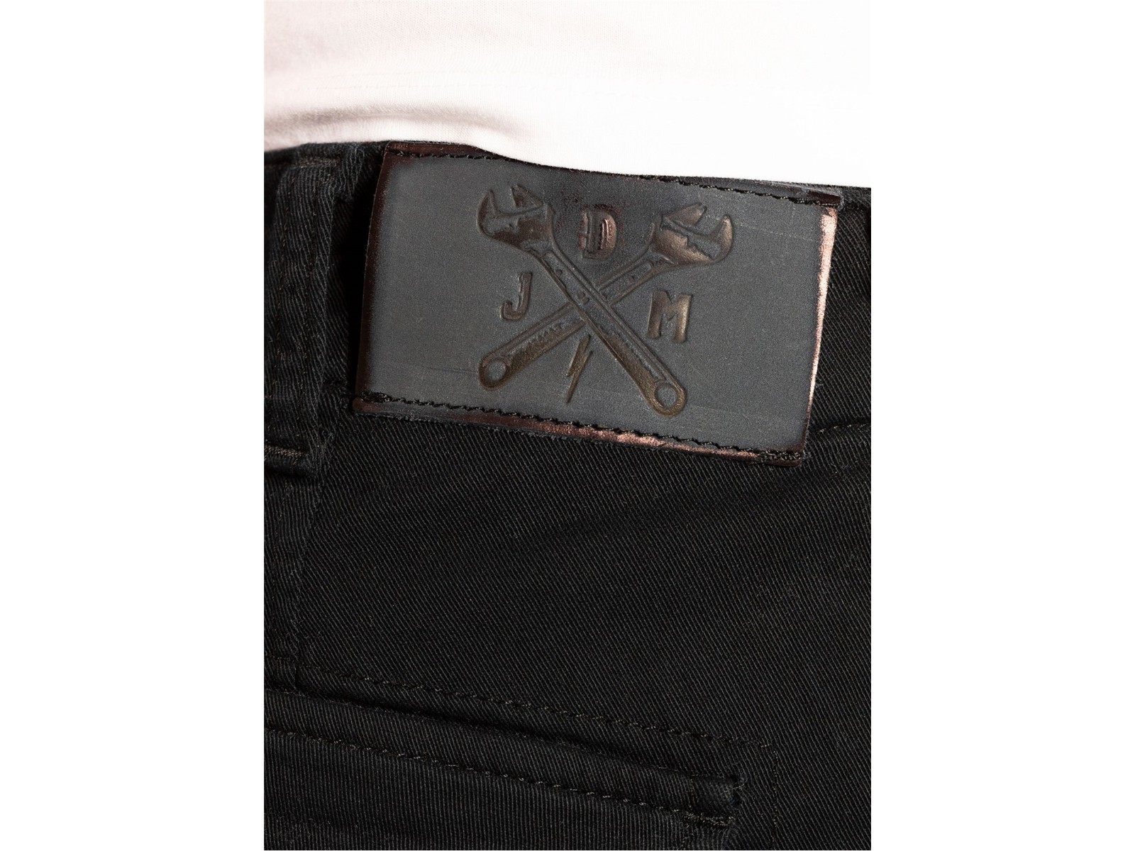 John Doe Stroker Cargo - Pantaloni Moto In Tessuto Jeans Con Kevlar, Idrorepellenti, Traspiranti, Taglio Slim, Colore Nero