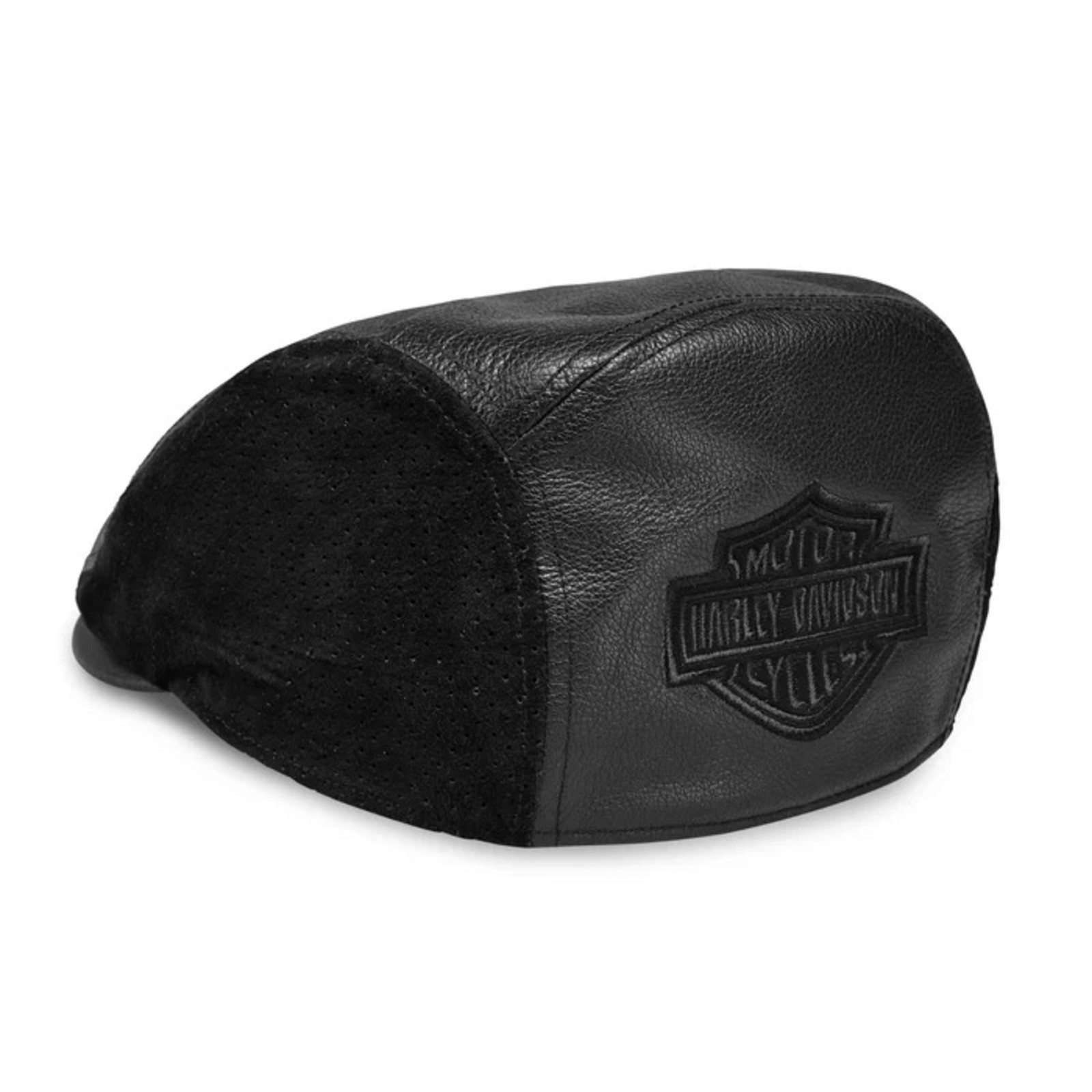 Black leather ivy cap online