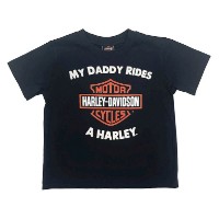 Kids T-Shirt My Daddy Rides A Harley