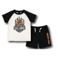 T-Shirt & Hose Set H-D Kids Flames