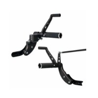 Fußrastenanlage "Base Rubber" schwarz