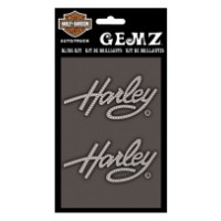 Aufkleber Harley Glitzer Schriftzug