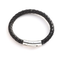 ARMBAND LEDER Schwarz