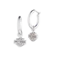 Modeschmuck Ohrringe B&S Wordmark Logo Drop