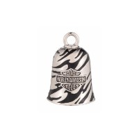 GLOCKE B&S SCRIPT ANIMAL PRINT Messing versilbert