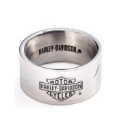 Ring Bar & Shield Flame Band