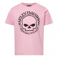 T-SHIRT WG SKULL KIDS PINK