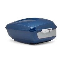 Farblich abgestimmtes King Tour-Pak Top Case – Bright Billiard Blue/Billiard Gray